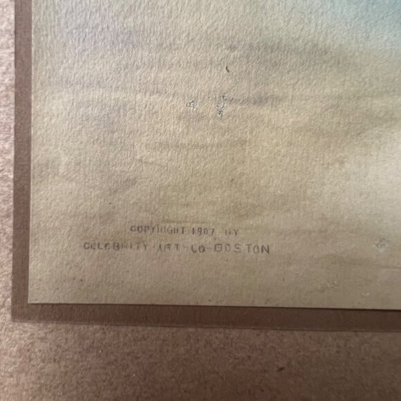 C. 1907 Celebrity Art Co. Boston- Girl Drying Herself on Side Of Beach - Picture 2 of 6